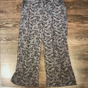 ❤️ MICHAEL MICHAEL KORS WIDE LEG PANTS, HIGH RISE PAISLEY, XL